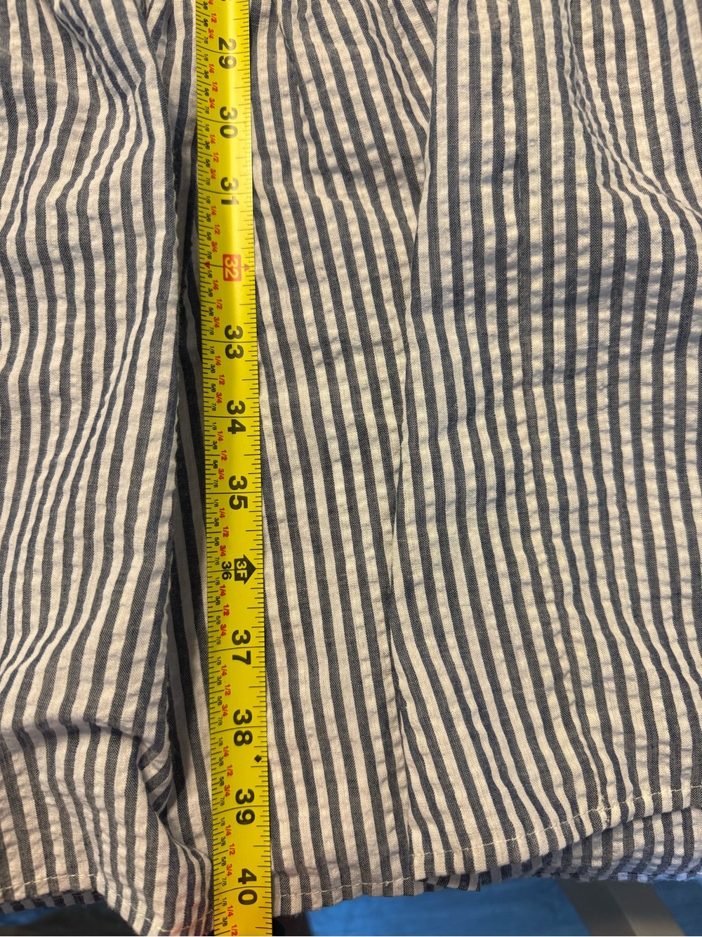 Simply Southern Blue and White Striped Smocked Tie-Shoulder Maxi Dress - Picture 3 of 3